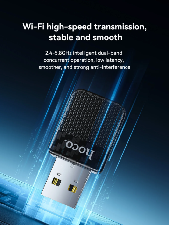 Thumbnail: Hoco HU3  USB-A Port Car Wireless CarPlay Adapter