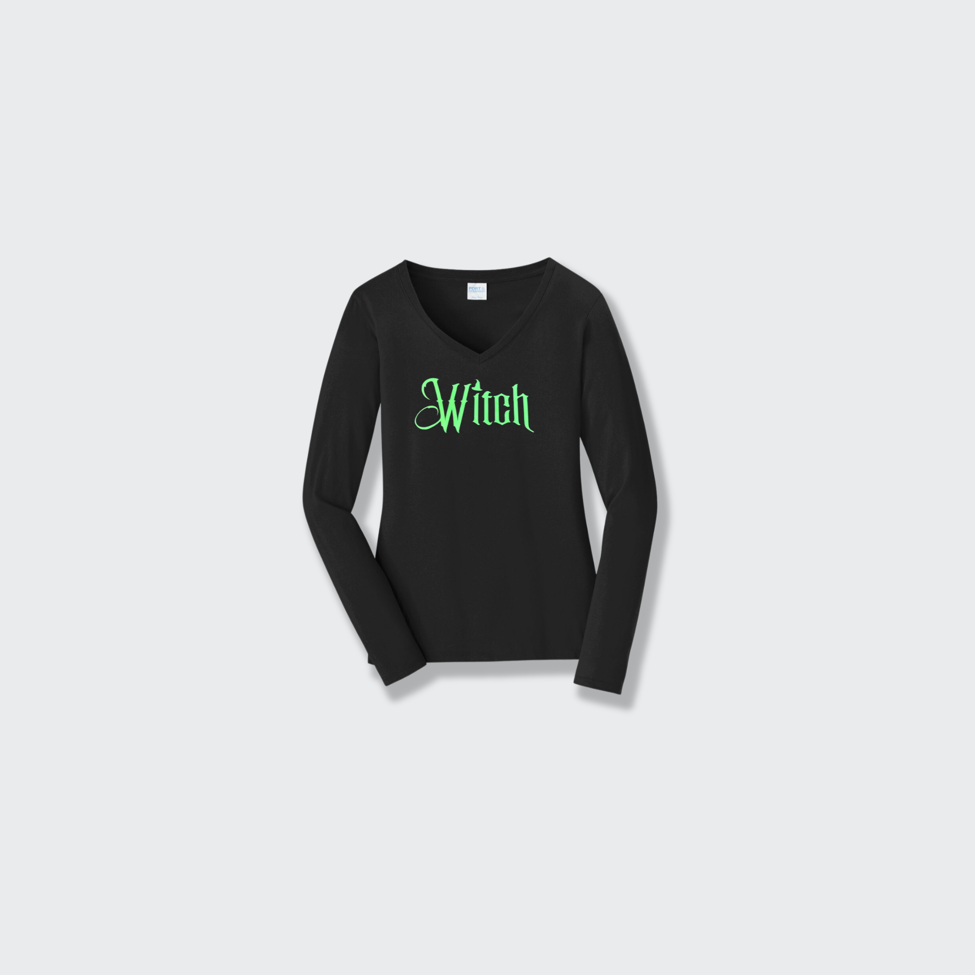 Witch - glow in the dark long sleeve v-neck