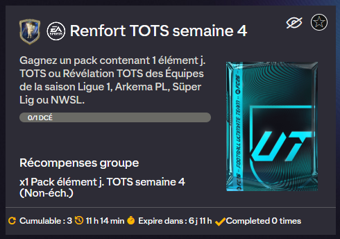 renforts tots semaine 4