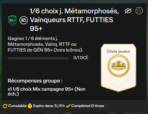 choix futties 95 + fc 25