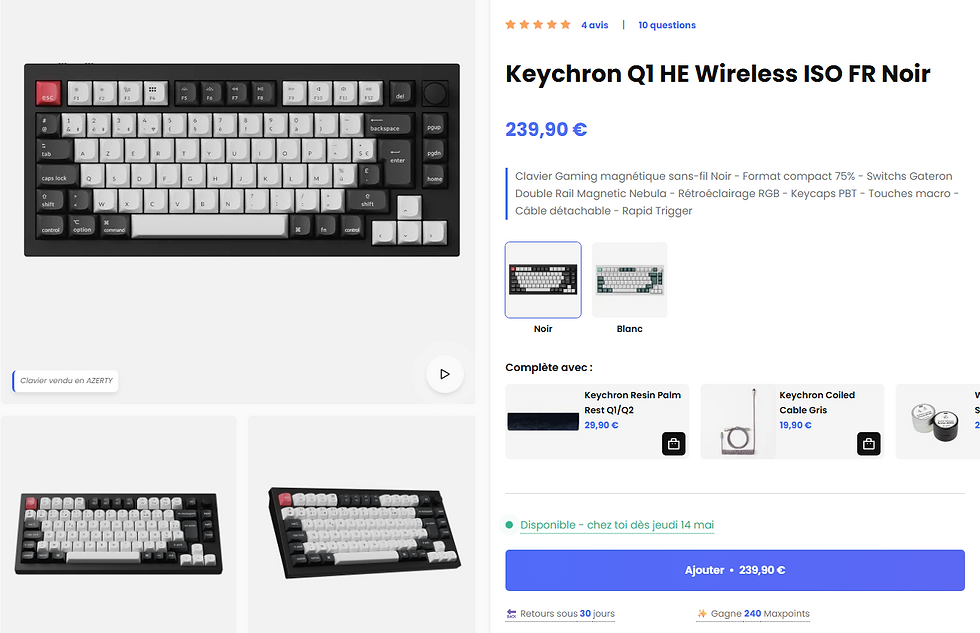 clavier keychron q1 maxesport