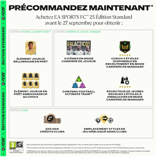 bonus precommande fc 25 xbox
