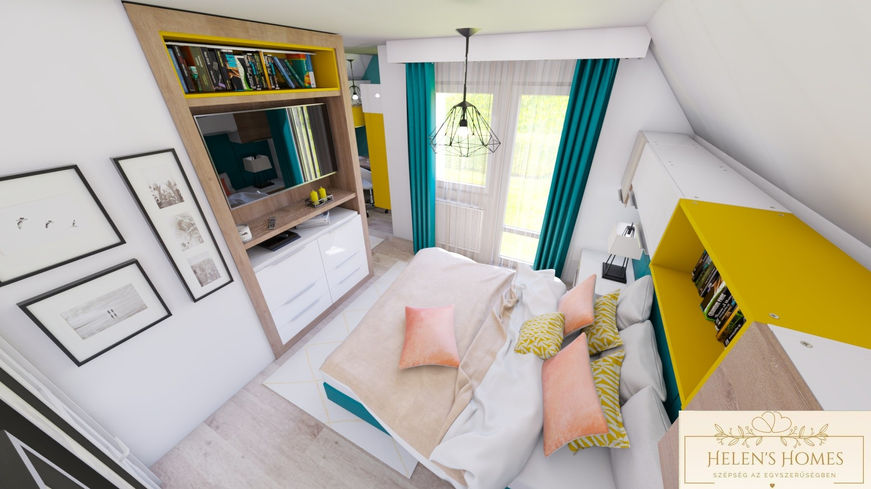 gyerekszoba 3D-s lakberendezési terve