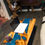 Thumbnail: Lounge table stunning yew on peacockgreen epoxy 90cmx50cm hairpin legs 