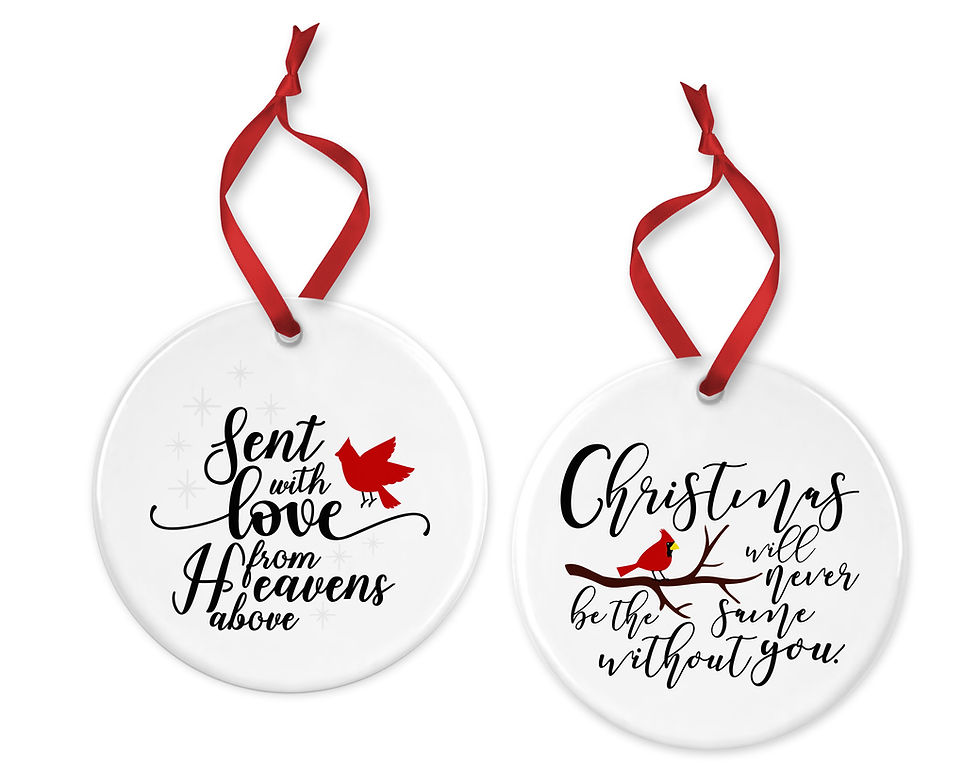 Thumbnail: Cardinal Memorial Ornaments