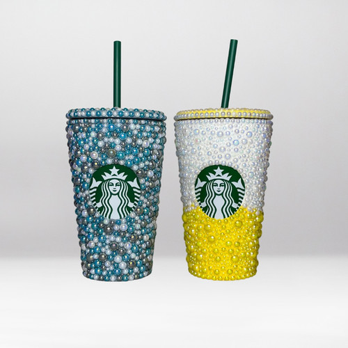 Pearl Only Starbucks Bling Tumbler | Rashel Made It