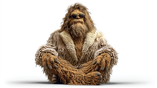 jasonkeating._clip_art_of_Bigfoot_sitting_white_background_--_4dd1b277-4725-4f8d-a461-ae78