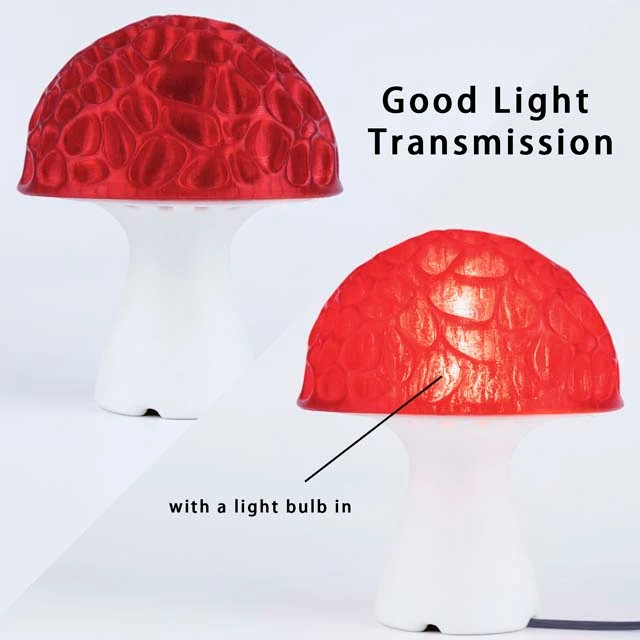Miniature : ZIRO PLA PRO Filament - Translucent colors, Translucent red, 1kg, 1.75mm