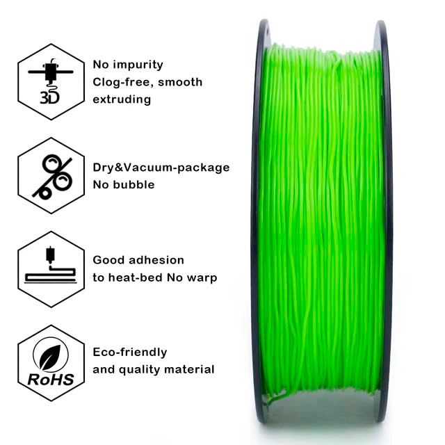 Miniature : ZIRO Flexible TPU 95A Filament - 800g, 1.75mm, Green