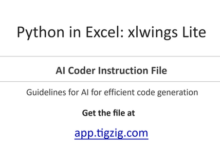 𝐓𝐨𝐨𝐥: A 1,450-line context file. 𝐏𝐮𝐫𝐩𝐨𝐬𝐞: To ensure clean, efficient xlwings Lite code generation.