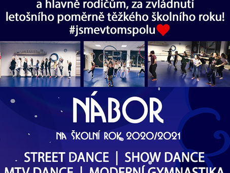 Znovu otevření a Nábor na školní rok 2020 / 2021