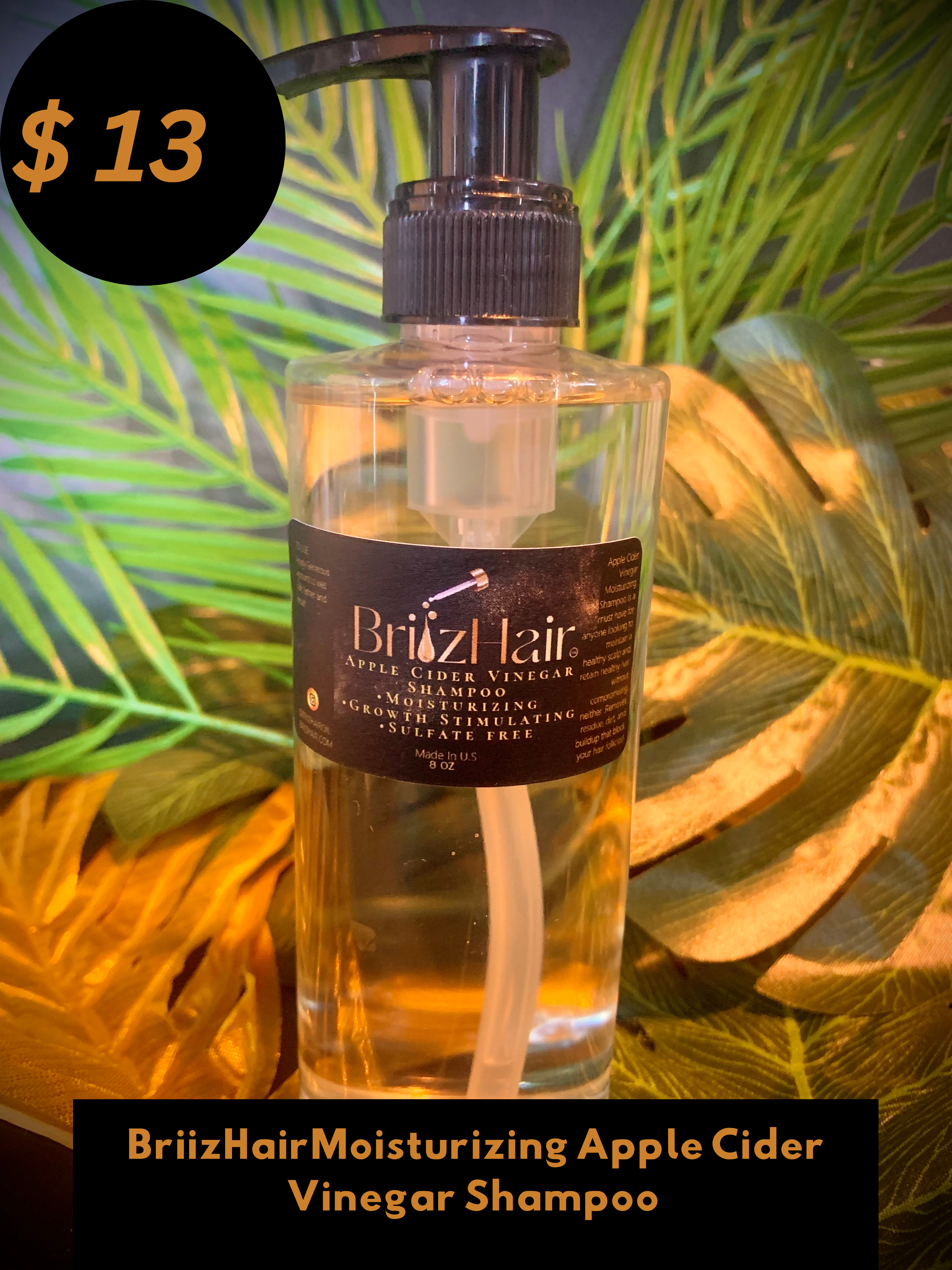 Briizhair Apple Cider Vinegar Mositurizing Shampoo