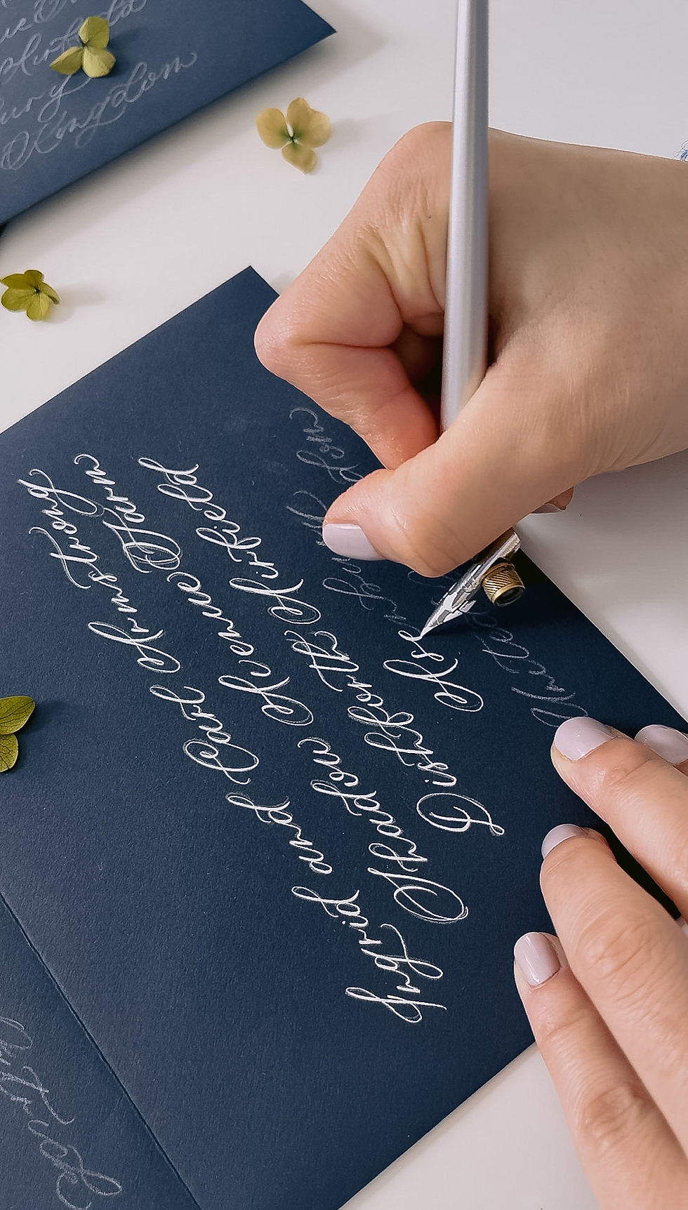 Handwritten Calligraphy Envelope Addressing for Elegant Wedding Invitations