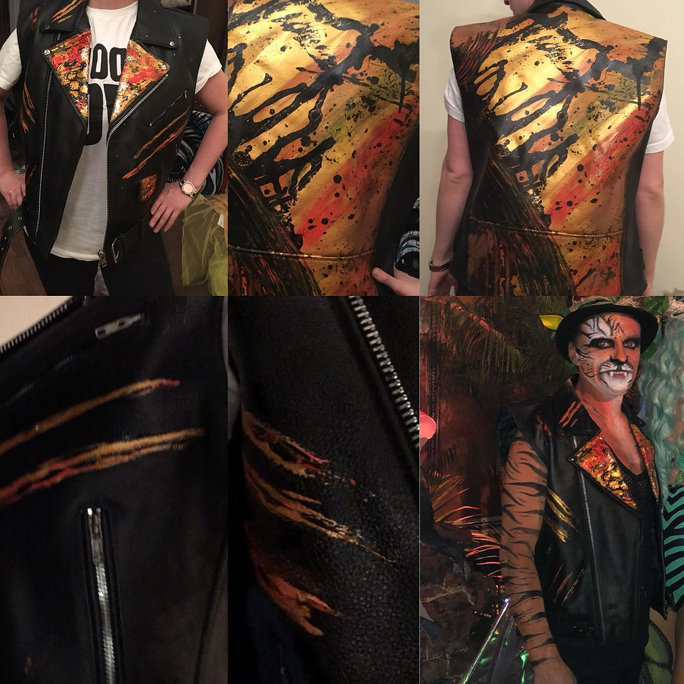 Abstract Painted Custom Jacket