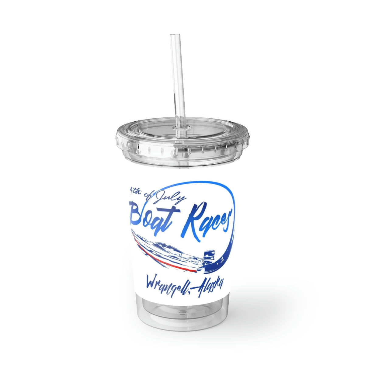 4th of July Boat Races Double Walled Acrylic Cup