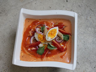 Proteinrik tomatsuppe