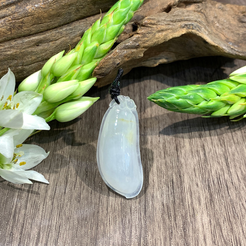 A玉 - 冰種飄黃翡福壽果 (V-6458)