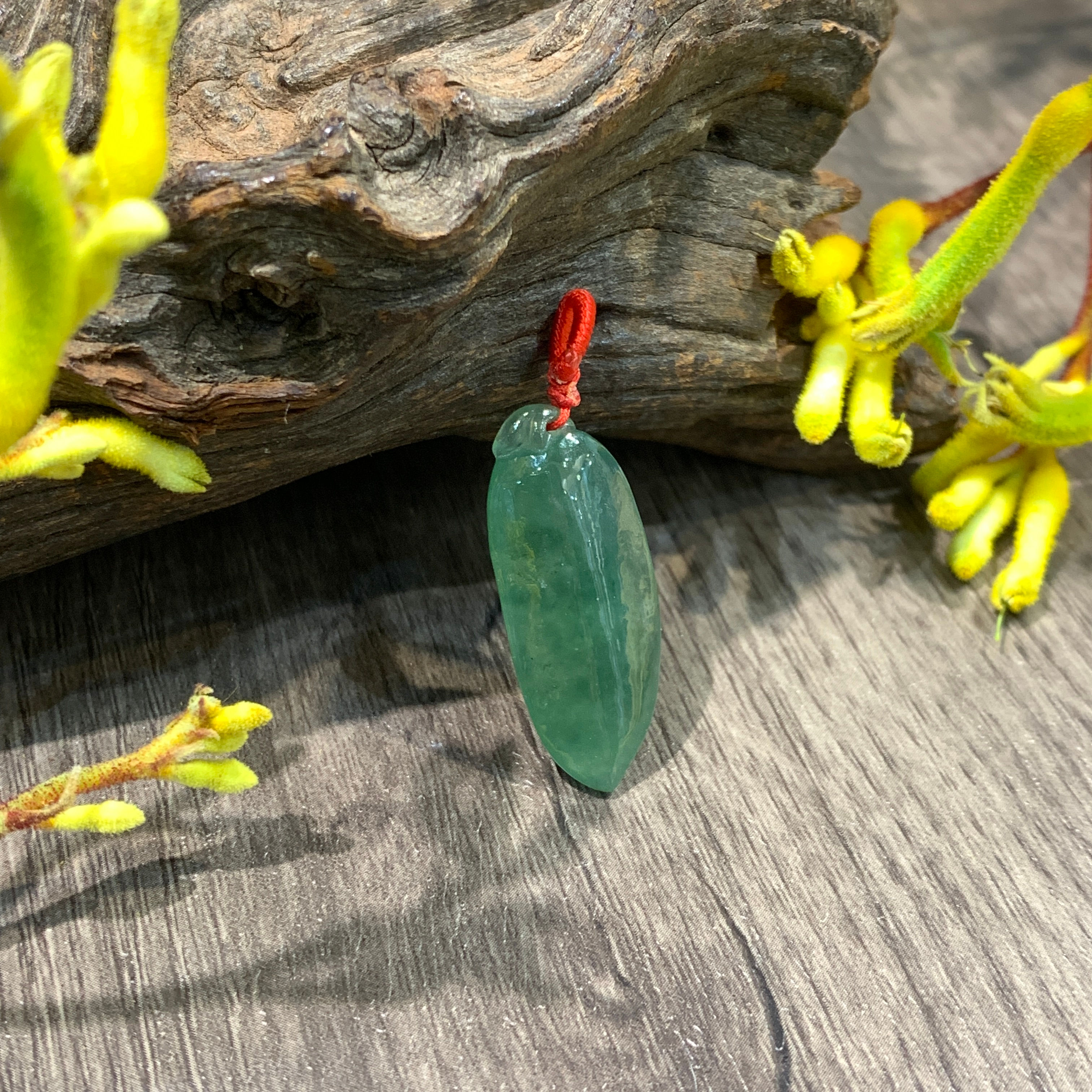 A玉 - 冰種湖水綠福壽果 (V-6049)