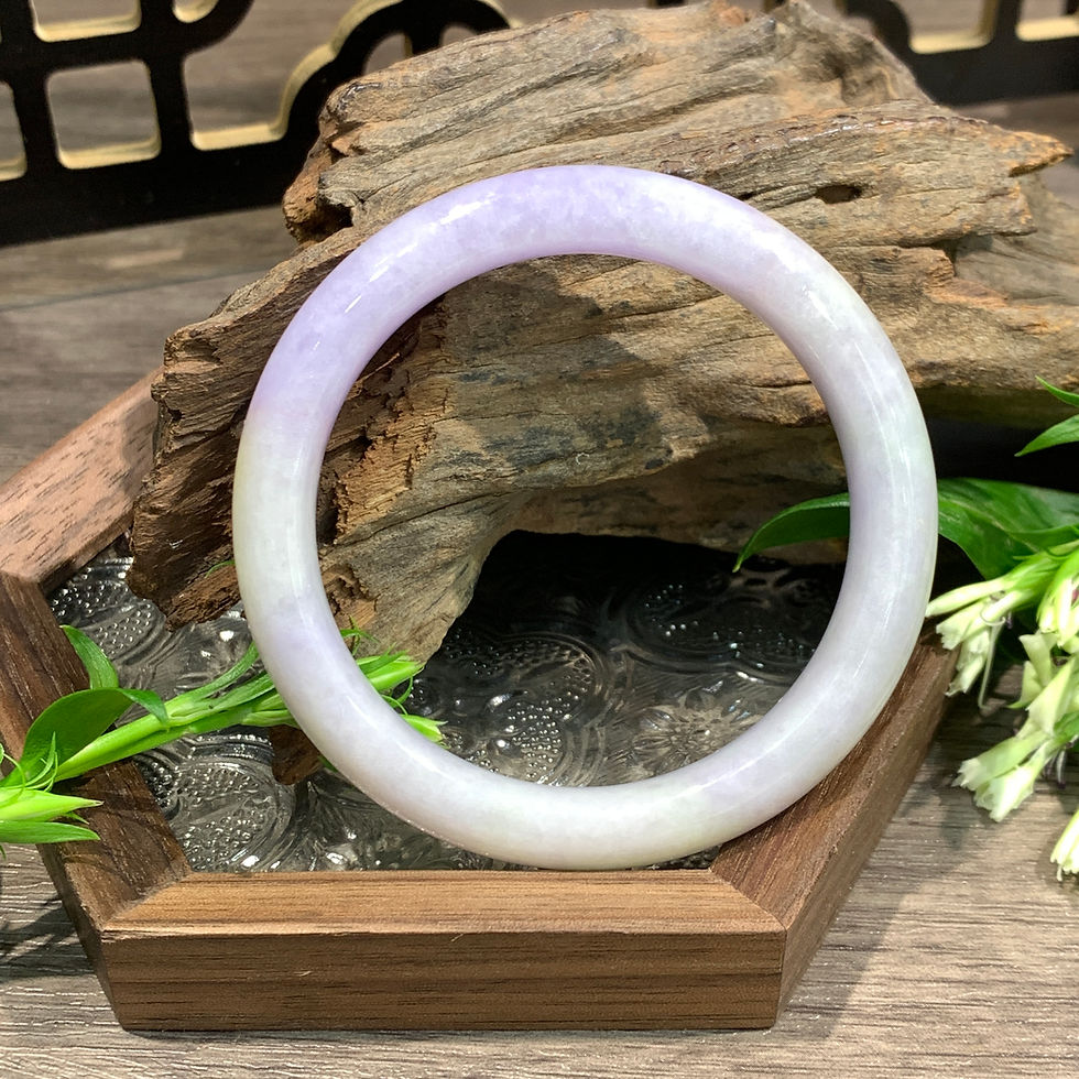 縮圖：A玉 - 冰糯種紫羅蘭玉鐲(正圈) [奉送香港翡翠鑑証書: SC 171218]