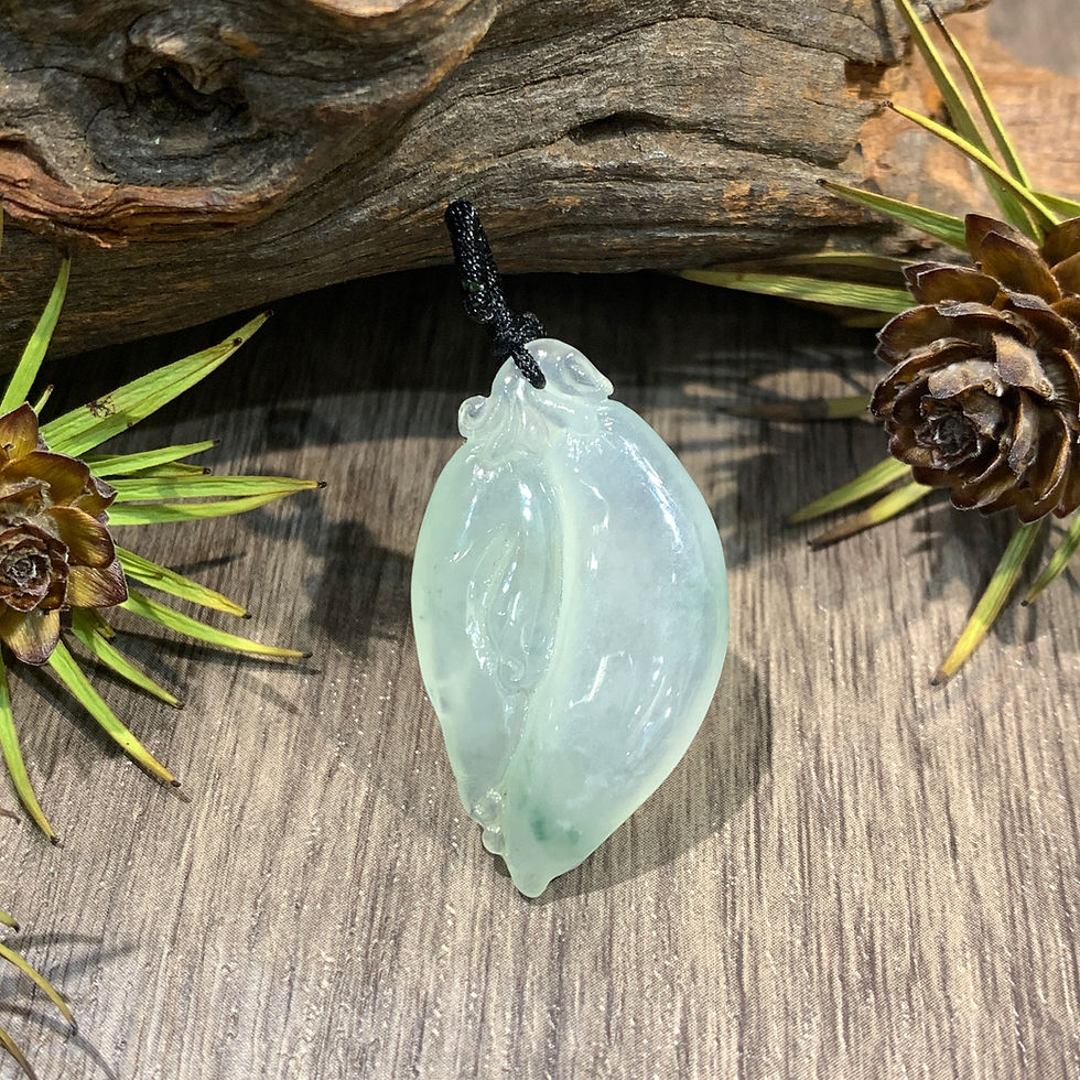 縮圖：A玉 - 冰種飄藍花辣椒 (V-7038)