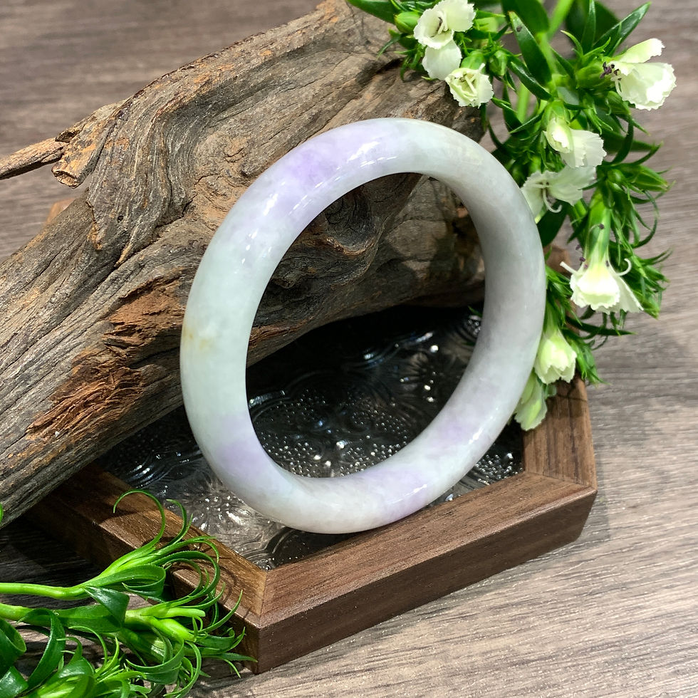 縮圖：A玉 - 冰福祿壽玉鐲(正圈) [奉送香港翡翠鑑証書: SC 185162]