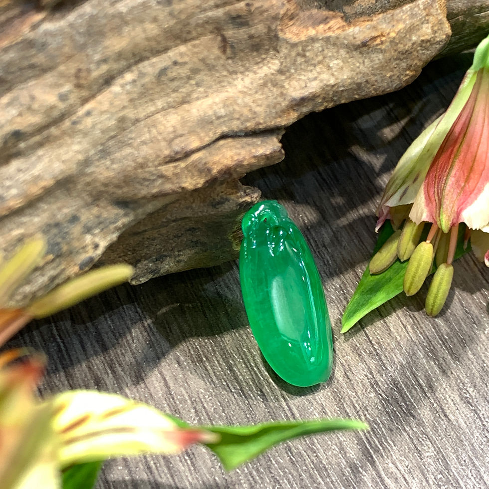 縮圖：A玉 - 玻璃種帝皇綠福壽果 (V-11638)