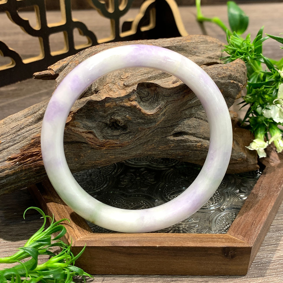 縮圖：A玉 - 紫羅蘭玉鐲(正圈) [奉送香港翡翠鑑証書: SC 185223]