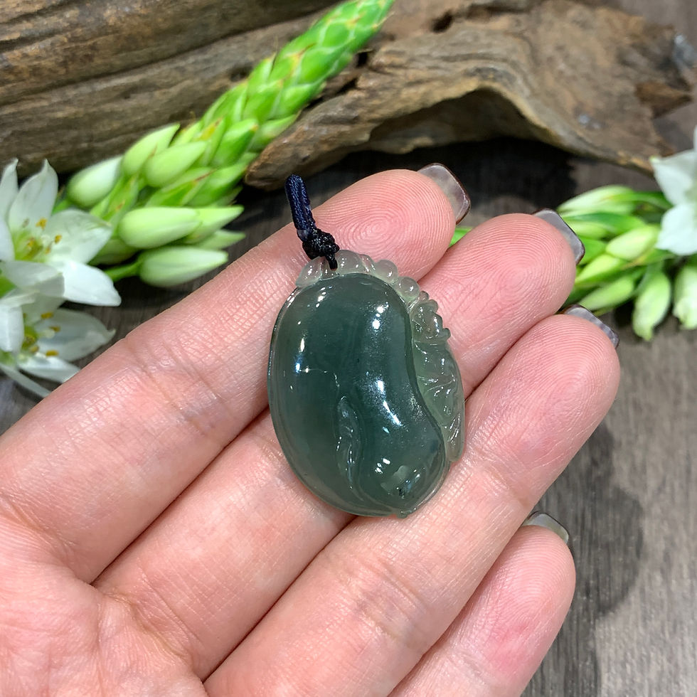 縮圖：A玉 - 冰種藍水福壽果 (V-6526)