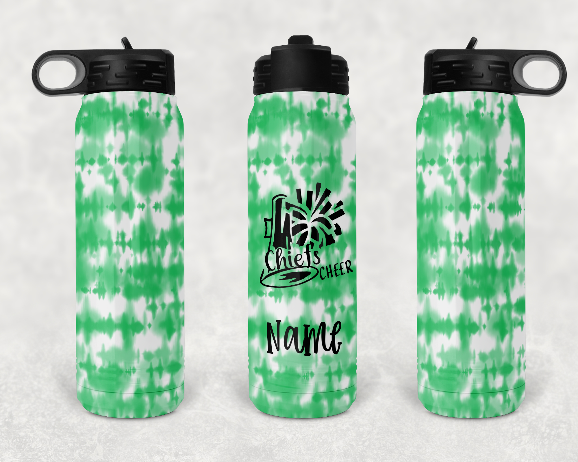 Tie Dye Cheer Sport Bottle