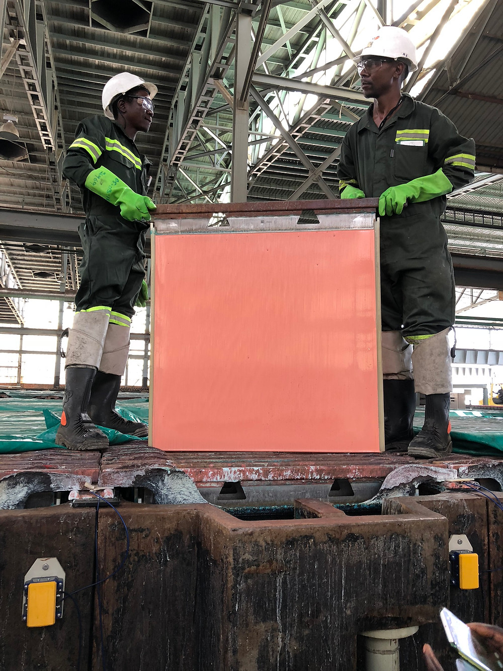 Copper cathode at Mopani refinery