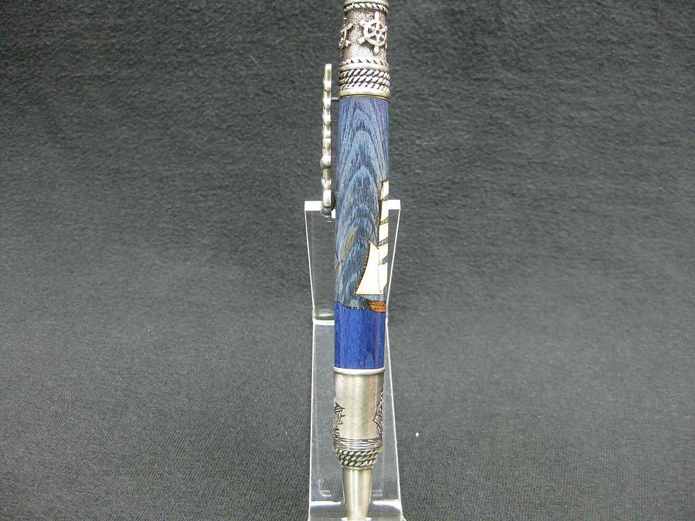 Thumbnail: Nautical, Laser Inlay, Twist Pen
