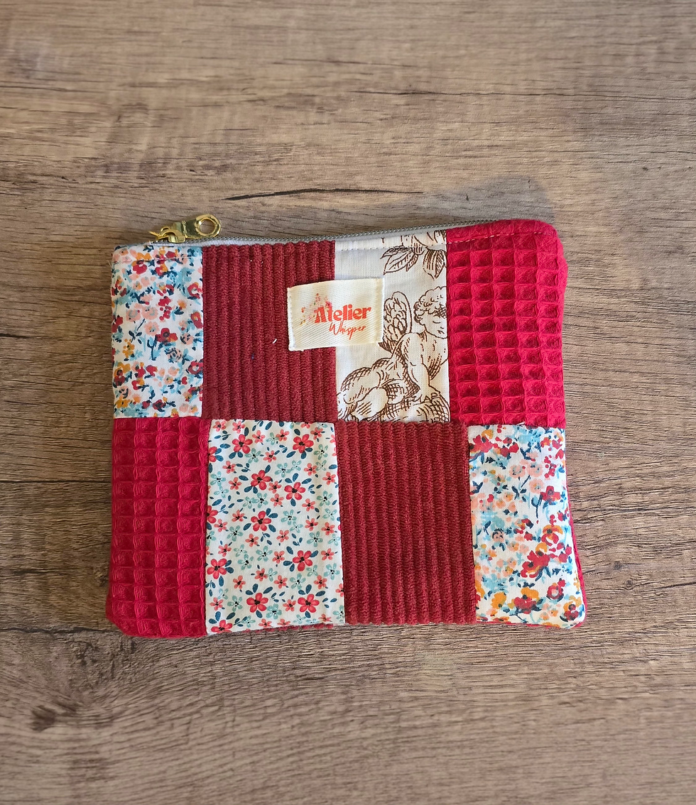 Miniature : Pochette plate - Patchwork