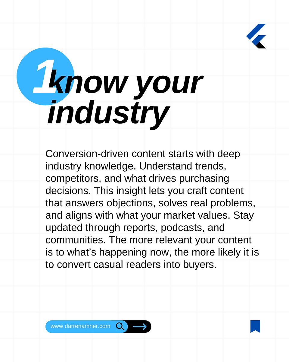 know your industry tip