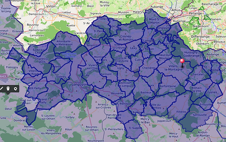 Carte centre d'action