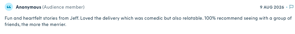 Comedy Festival Shoutout