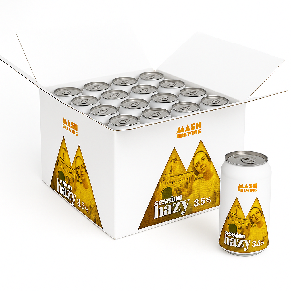 Session Hazy Cube - 16 x 375ml 3.5% ABV.