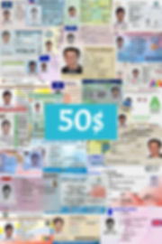 PACK de LICENCIAS DE CONDUCIR editables en Photoshop