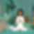 Woman meditating on the floor surrounded by flowers