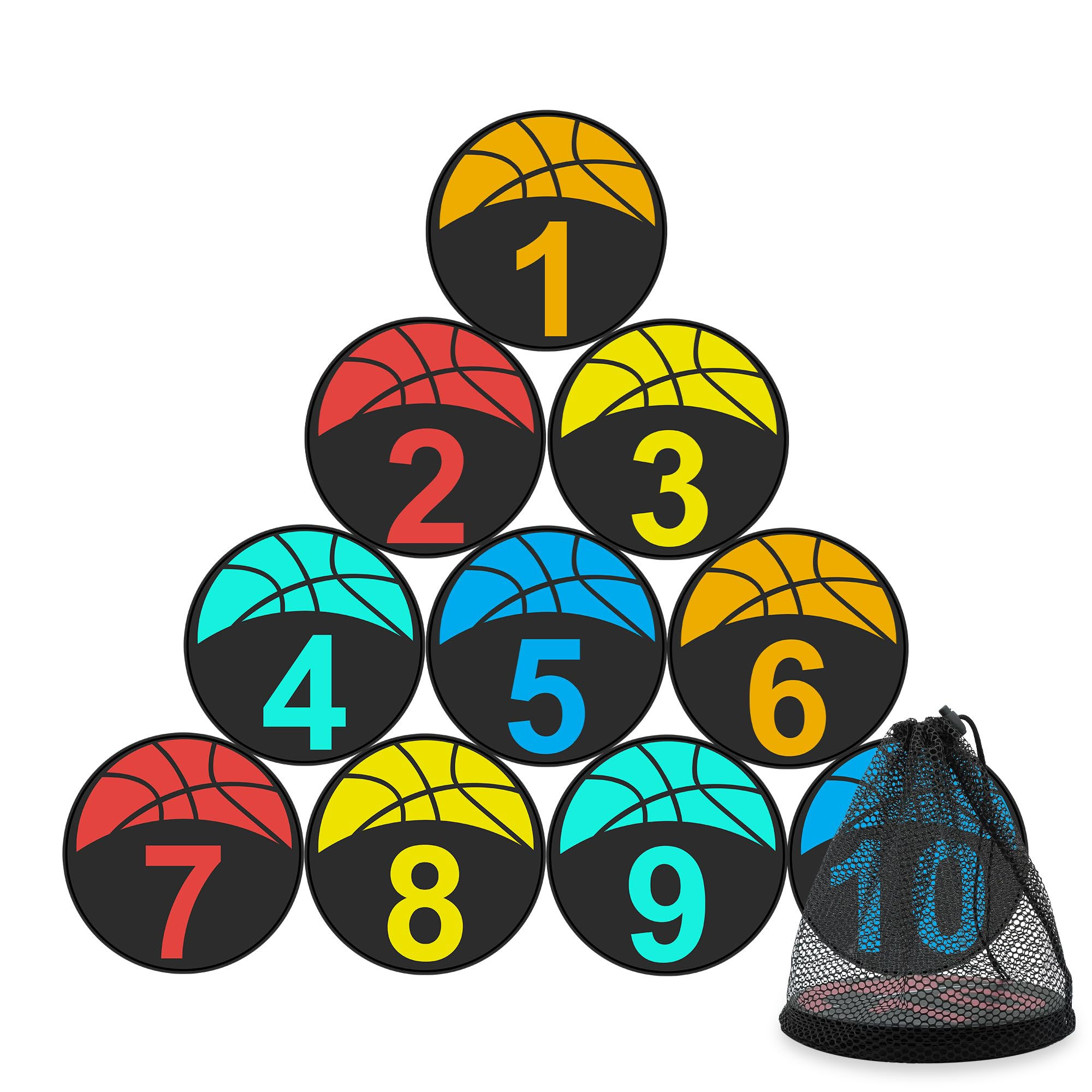 Agility Spot Markers for Basketball 10-Pack