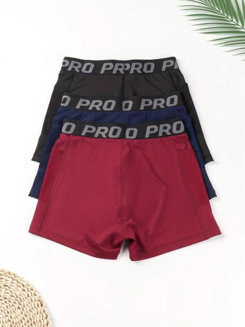 Thumbnail: Women's TapeDetail High-Waist Gym Shorts