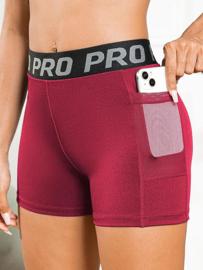 Thumbnail: Women's TapeDetail High-Waist Gym Shorts