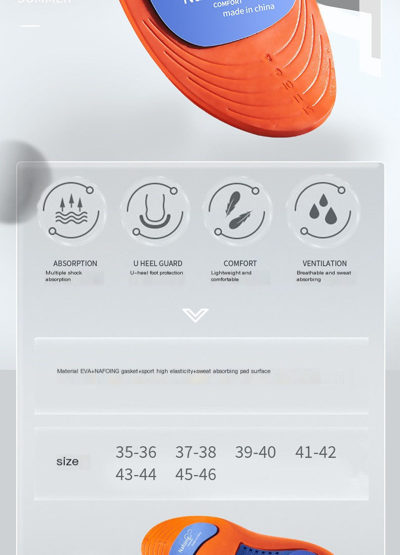Thumbnail: Athletic Comfort Insoles for Men