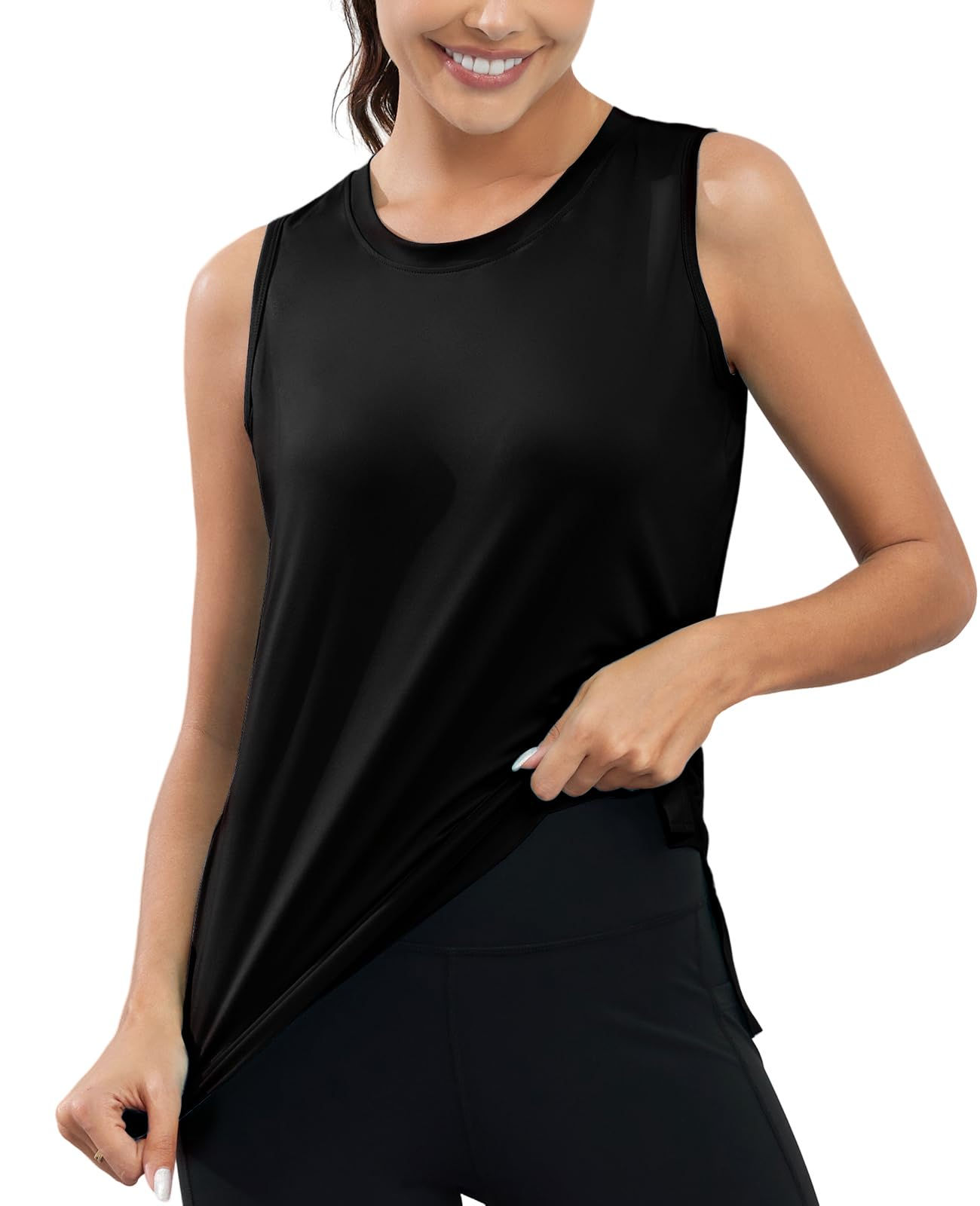 KevaMolly Women's UPF 50+ Running Tank – Black