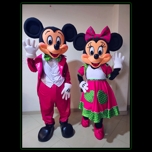 (Includes both characters) MICKEY and MINNIE MAGENTA Mascot - Costume ...
