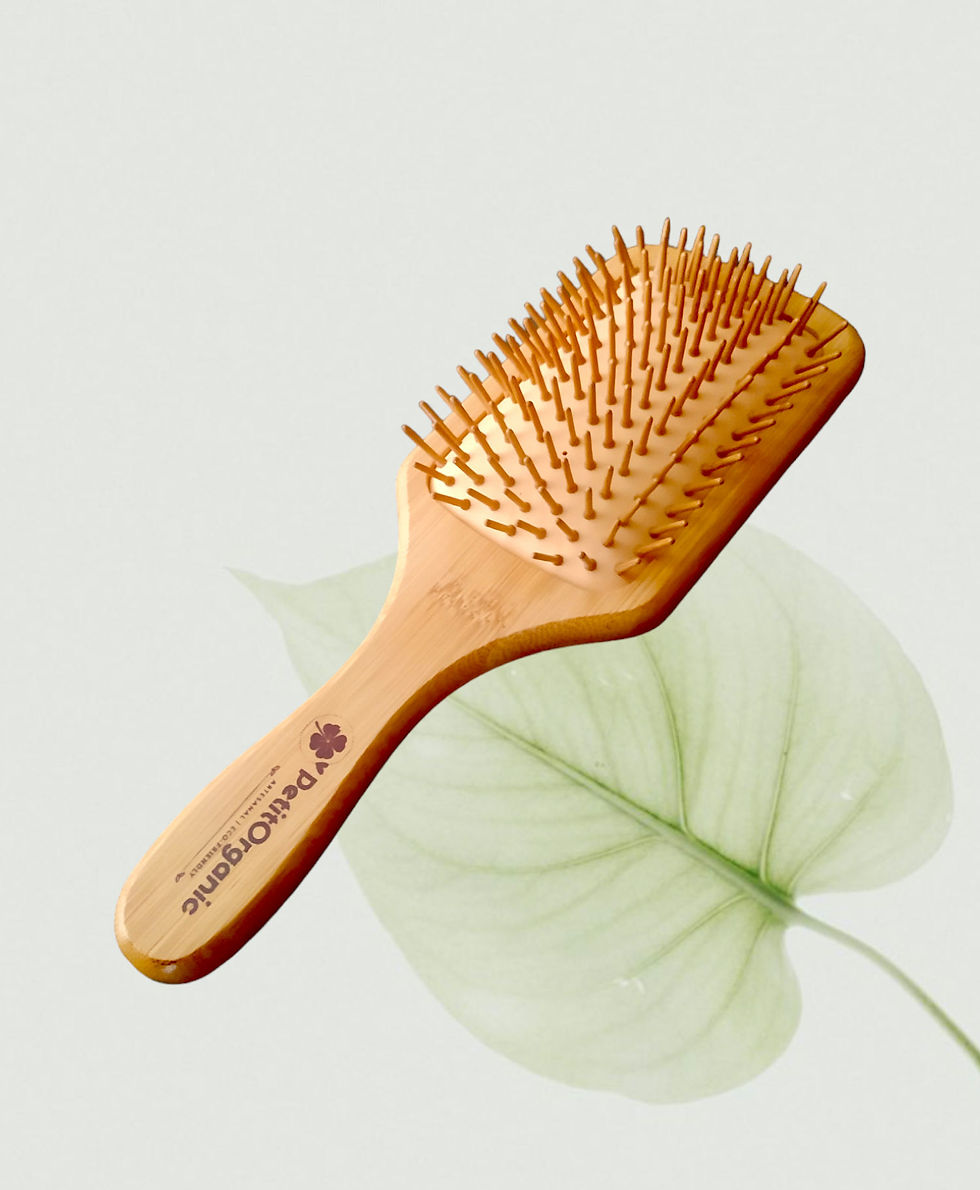 Miniatura: Cepillo de bambú rectangular grande