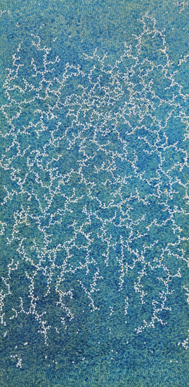 달 없는 달 80x40cm 장지에 혼합재료 2026