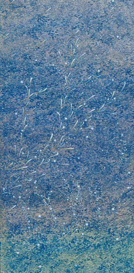 별의 잔가지 80x40cm 장지에 채색 2026
A Constellation Branch 80x40cm color on Hanji 2026