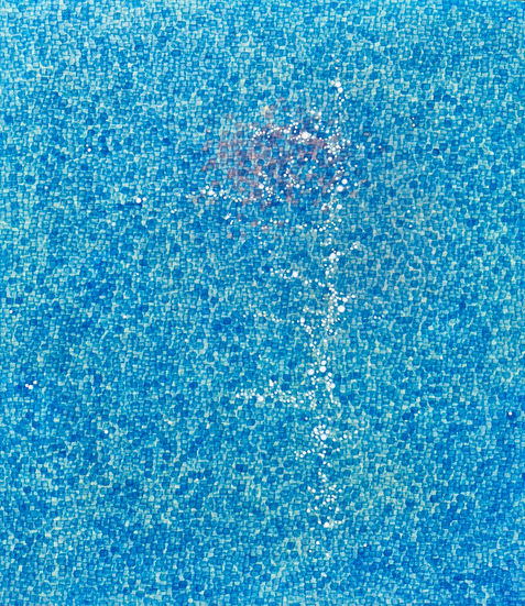 한 숨 53x45cm 장지에 혼합재료 2026