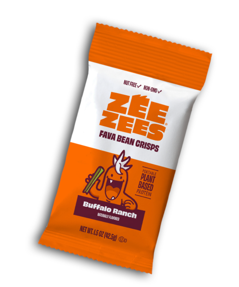 Zee Zees, Fava Bean Crisps, Buffalo Ranch, I/W 1.50oz Case of 175