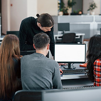 screen-with-white-color-put-your-text-there-group-young-people-casual-clothes-working-mode